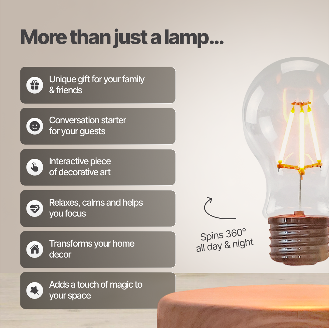 Levitating Light Bulb Lamp